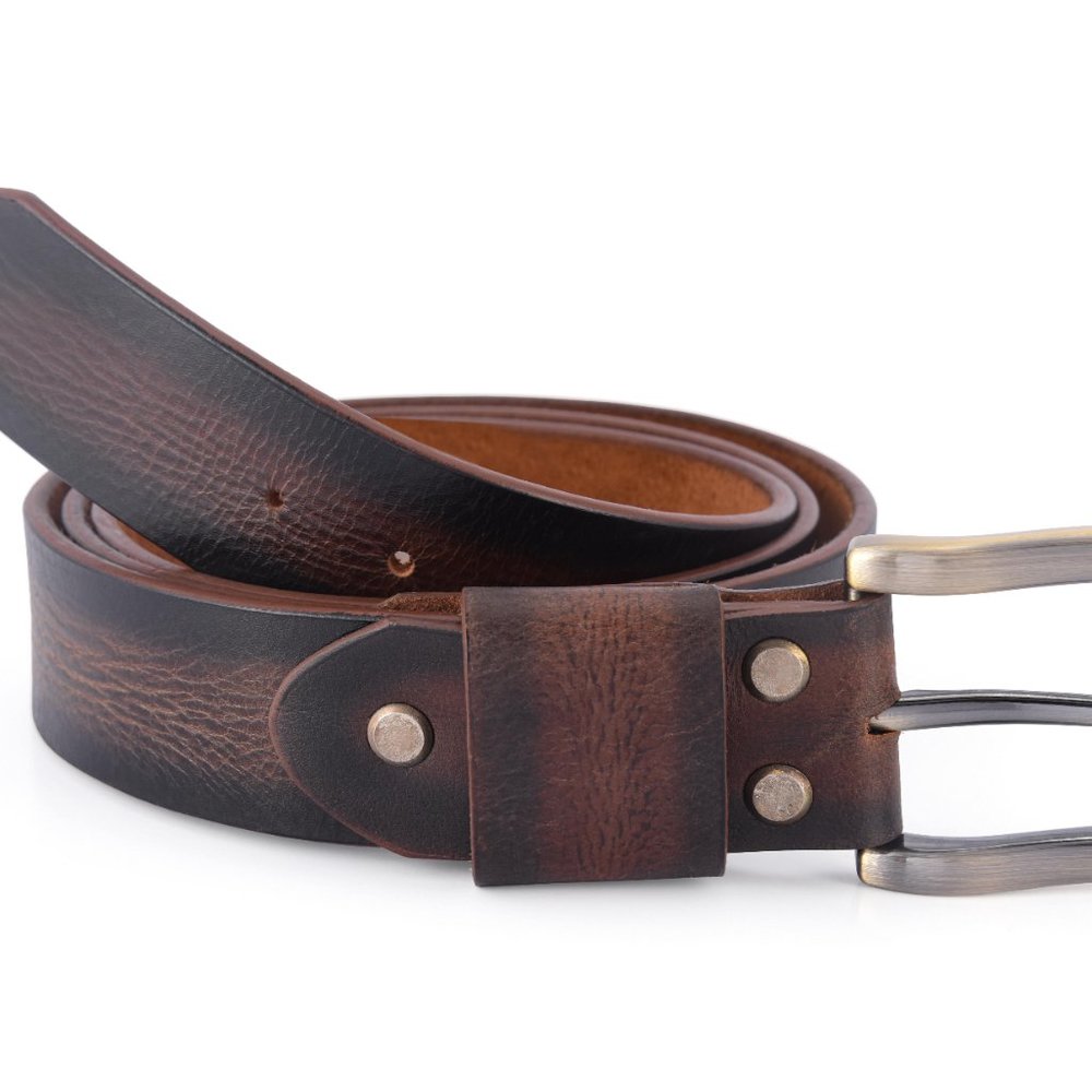 Men Top Quality Leather Belt - Full Grain Leather Belt - Free Personalization - Picture 5 of 15
